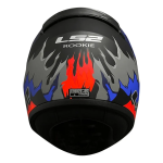 Casco Rookie Ls2 Weiler Negro Azul - Image 3