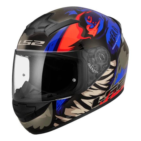 Casco Rookie Ls2 Weiler Negro Azul