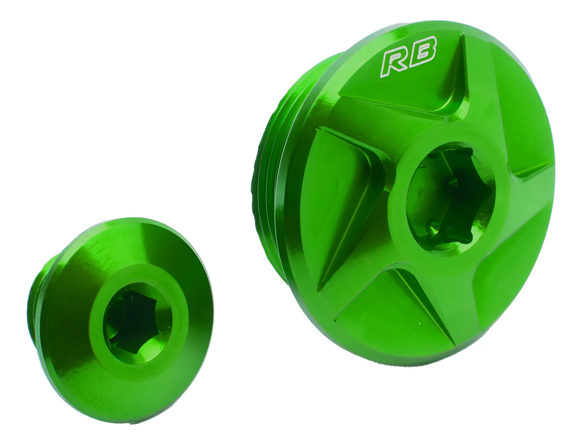 Tapones de encendido verde Tapones de encendido RB Kawasaki z400 y Versys 300 - Image 1