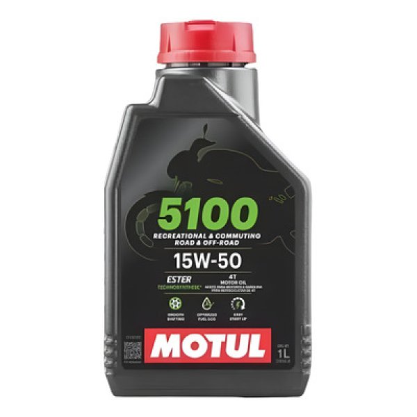 Aceite motul 5100 4T 15W-50 semi-sintético 1L
