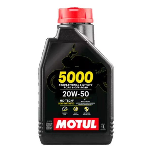 Aceite Motul 5000 4t 20w50 Semi Sintético Lubricante 1 Lts