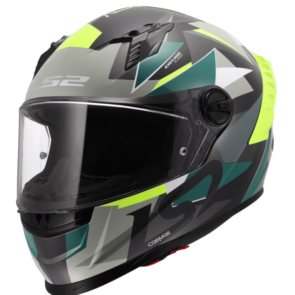 Casco LS2 816 Cosmos Astom Gris / Verde / Mate