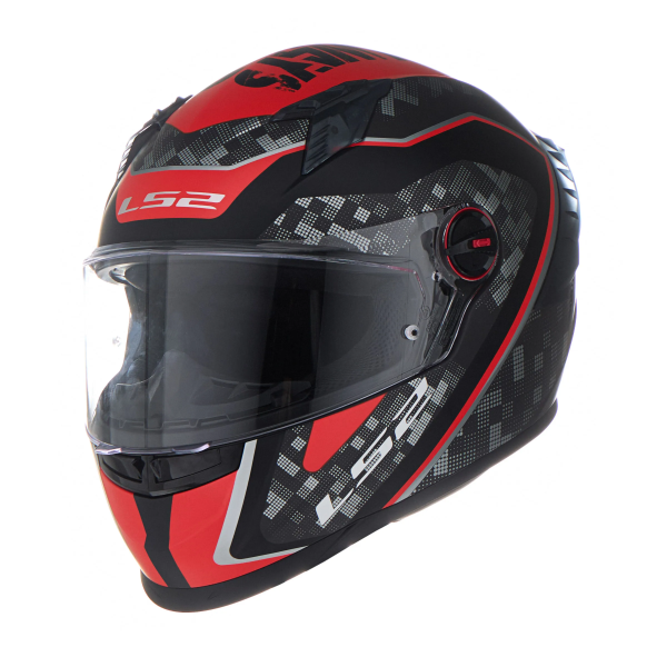 Casco LS2 816 Cosmos Strike Gris / Rojo / Mate