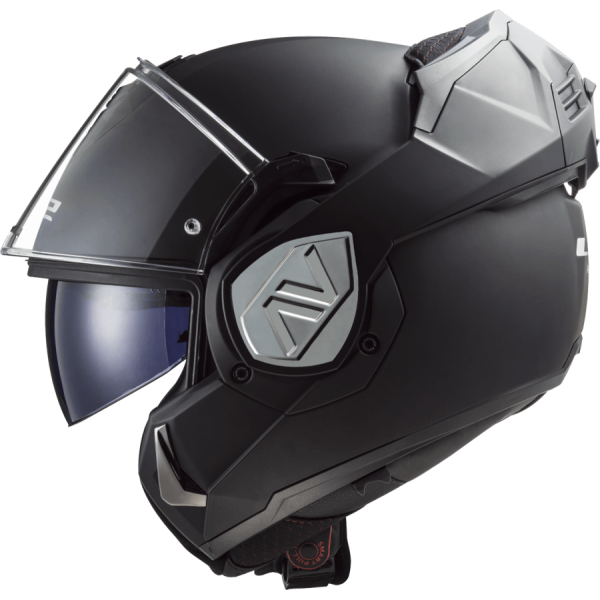 Casco LS2 906 Advant Solid Cromado Negro / Gris / Mate