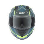 Casco MAC 067 Bass Weez Amarillo / Azul / Mate - Image 2